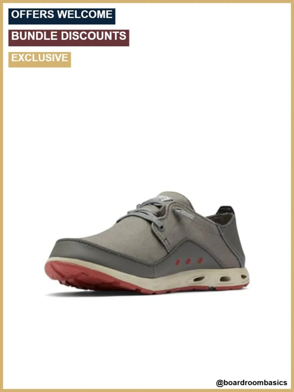 Columbia Men's Bahama Vent Relaxed PFG Boat Shoe Omni-Shield Waterproof Lace-Up
